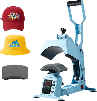 Vevor Hat Press Machine 2-in-1 Light Blue New