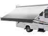 VEVOR Manual RV Awning Complete Kit, 18.12FT Retractable RV Awning with Aluminum Alloy Frame & Waterproof PVC Fabric, Outdoor Camping Trailer Awnings Fit Most RVs (18FT Type, Gradient Black)