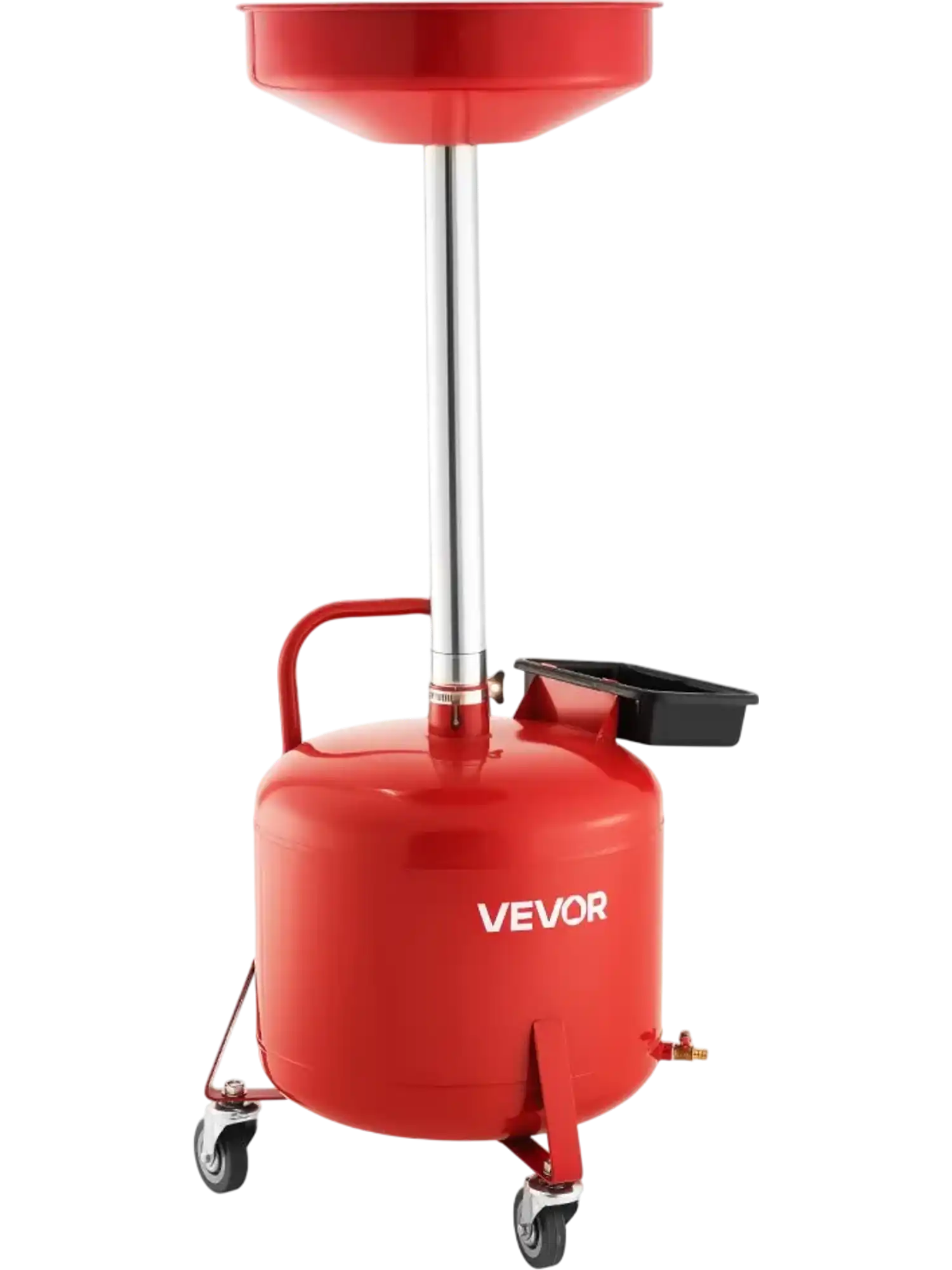 Vevor Oil Drain Tank 8 Gallon Portable Waste Oil Drain Tank with Adjustable Funnel Height and Toolbox New