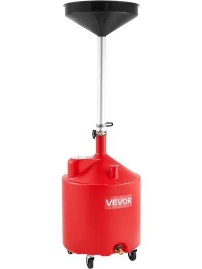 Vevor Oil Drain Tank 18 Gallon Waste Oil Drain Tank with Adjustable Funnel Height New