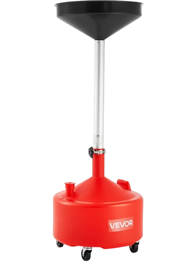 Vevor Waste Oil Drain Tank 8 gal Adjustable Funnel Portable Oil Drainer New
