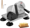 VEVOR Manual Bread Slicer, 0-6" Adjustable Thickness Cheeser Butter Cutting, Micro-Serrated Stainless Steel Blade, Aluminum Alloy Commercial Cheese Slicer for Kitchen, Restaurant, Bakery, Party