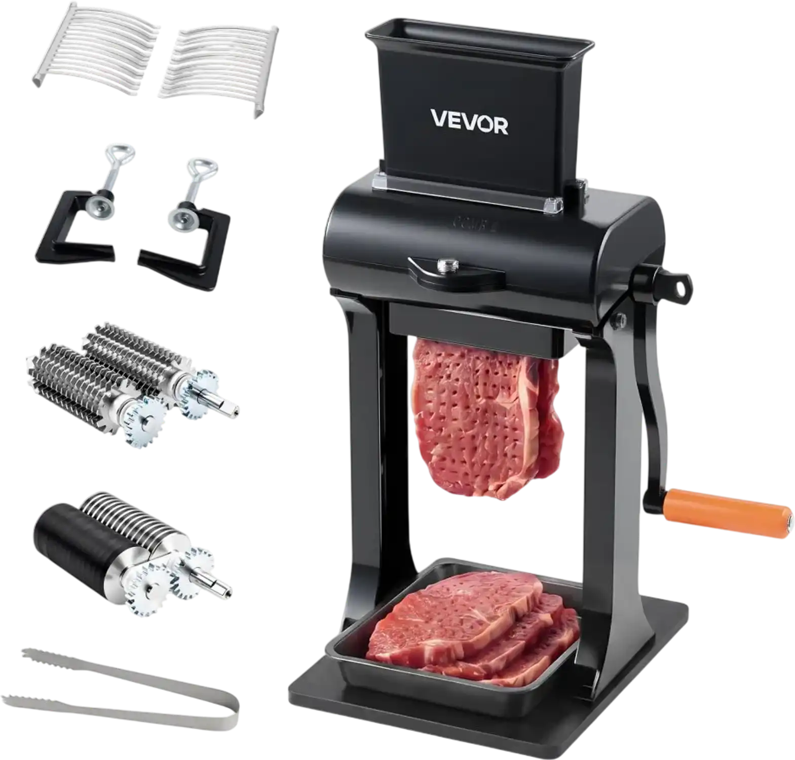 Vevor Meat Tenderizer 2-in-1 Manual Beef Jerky Slicer with Clamp 5.8