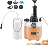 VEVOR Brake Bleeder Kit, 3L Manual Brake Fluid Bleeding Kit with 1L Waste Bottle & 5 Master Cylinder Adapters, One-Person Professional Brake Fluid Pressure Bleeder for Most Vehicles