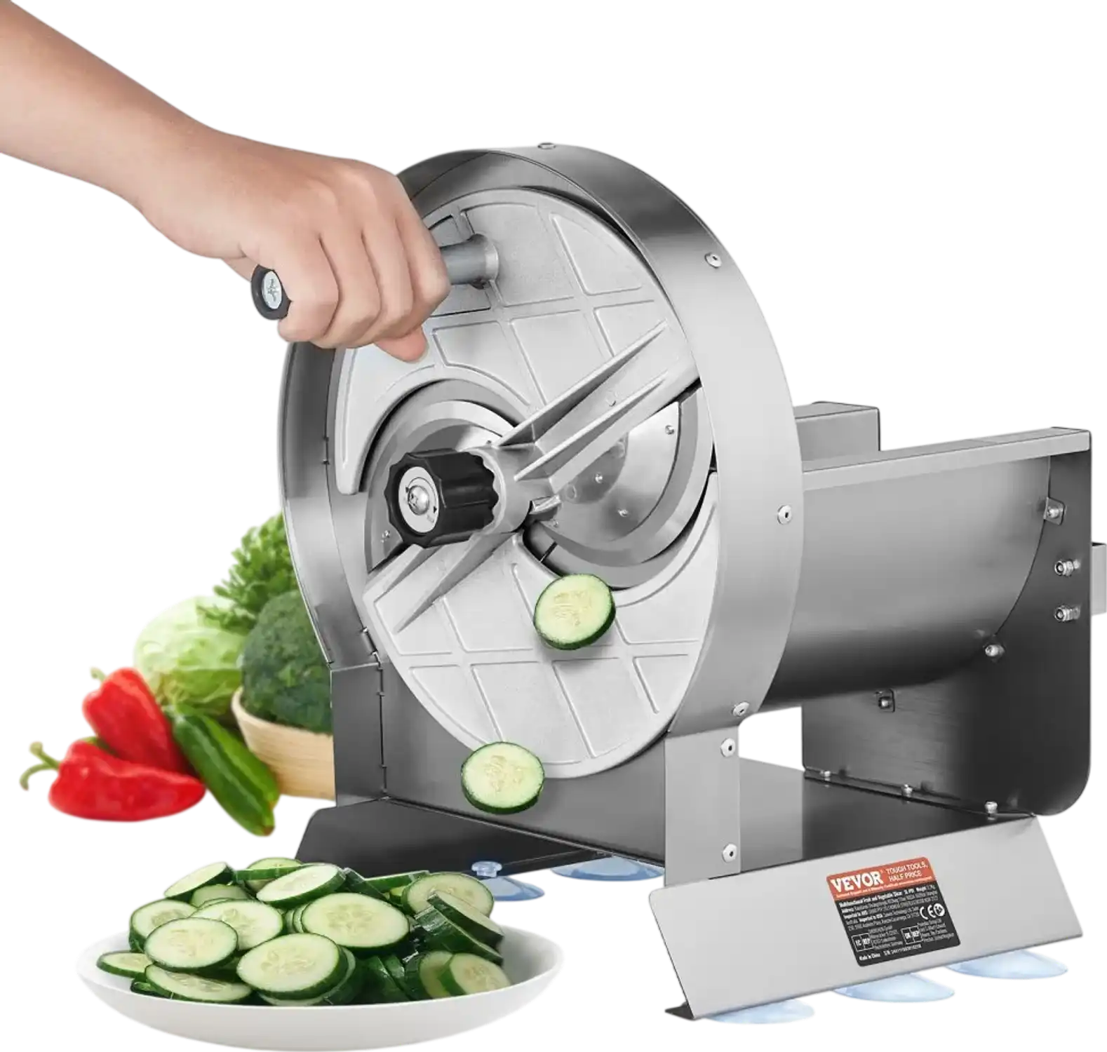 Vevor Commercial Slicer Manual Vegetable Fruit Slicer New