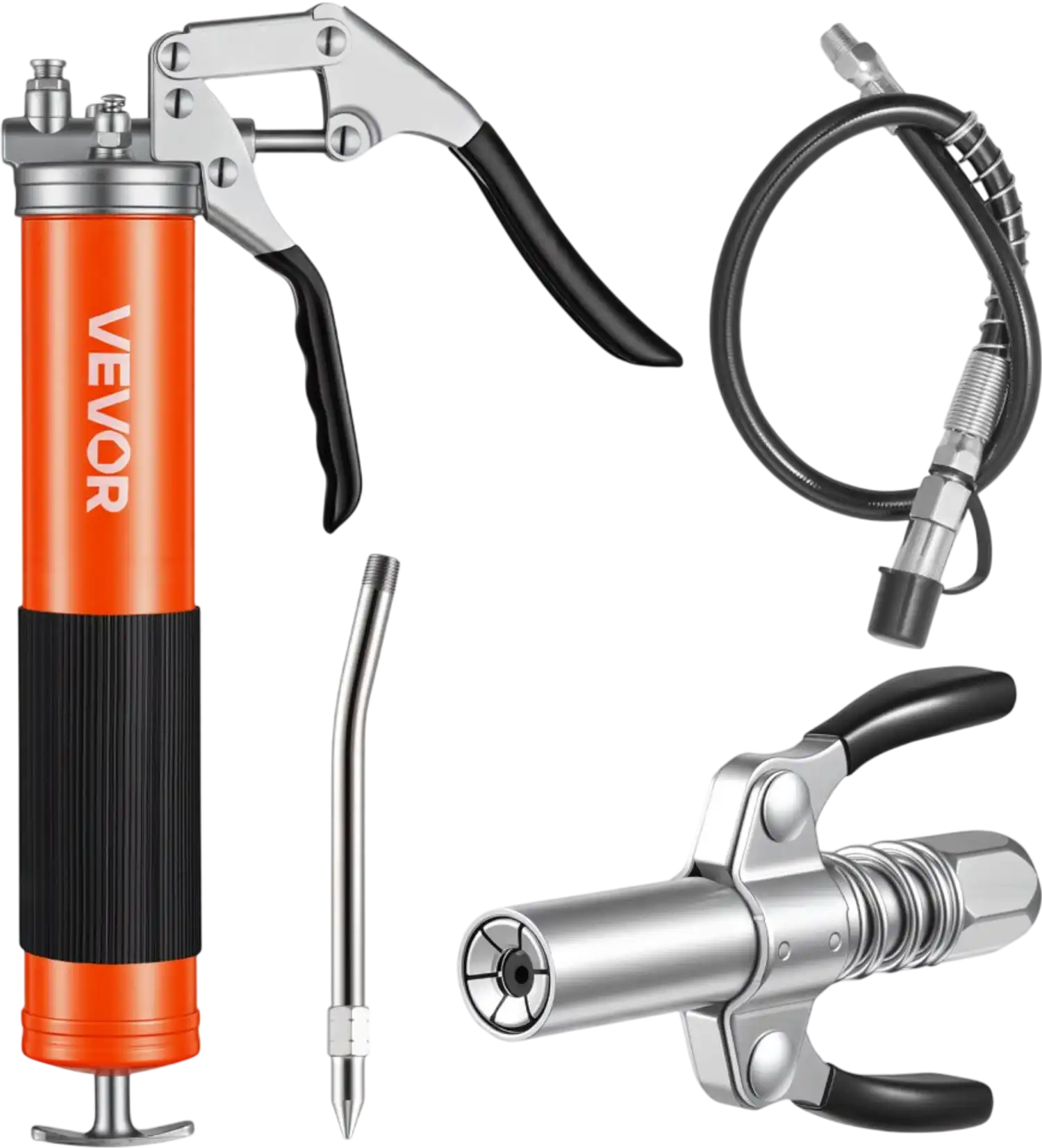 Vevor Grease Gun 8000 PSI Pistol Grip Kit 14 oz with 18