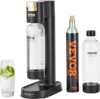 VEVOR Sparkling Water Maker, Soda Maker Machine for Home Carbonating, Seltzer Water Starter Kit with 2 BPA-free 1L PET Bottles, CO2 Cylinder, Compatible with Mainstream Screw-in 60L CO2 Cylinder