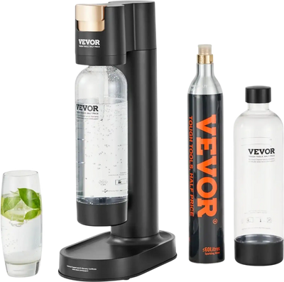 Vevor Soda Maker Sparkling Water Starter Kit with 2 1L PET Bottles and CO2 Cylinder New