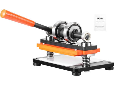 VEVOR Leather Cutting Machine, 7.1 x 3.9 in Embossing Plate Manual Die Cutter, 0.47 in Pressure Stroke Dual Guide Shafts Die Cut Machine, Leather Embossing Machine for Various of Materials