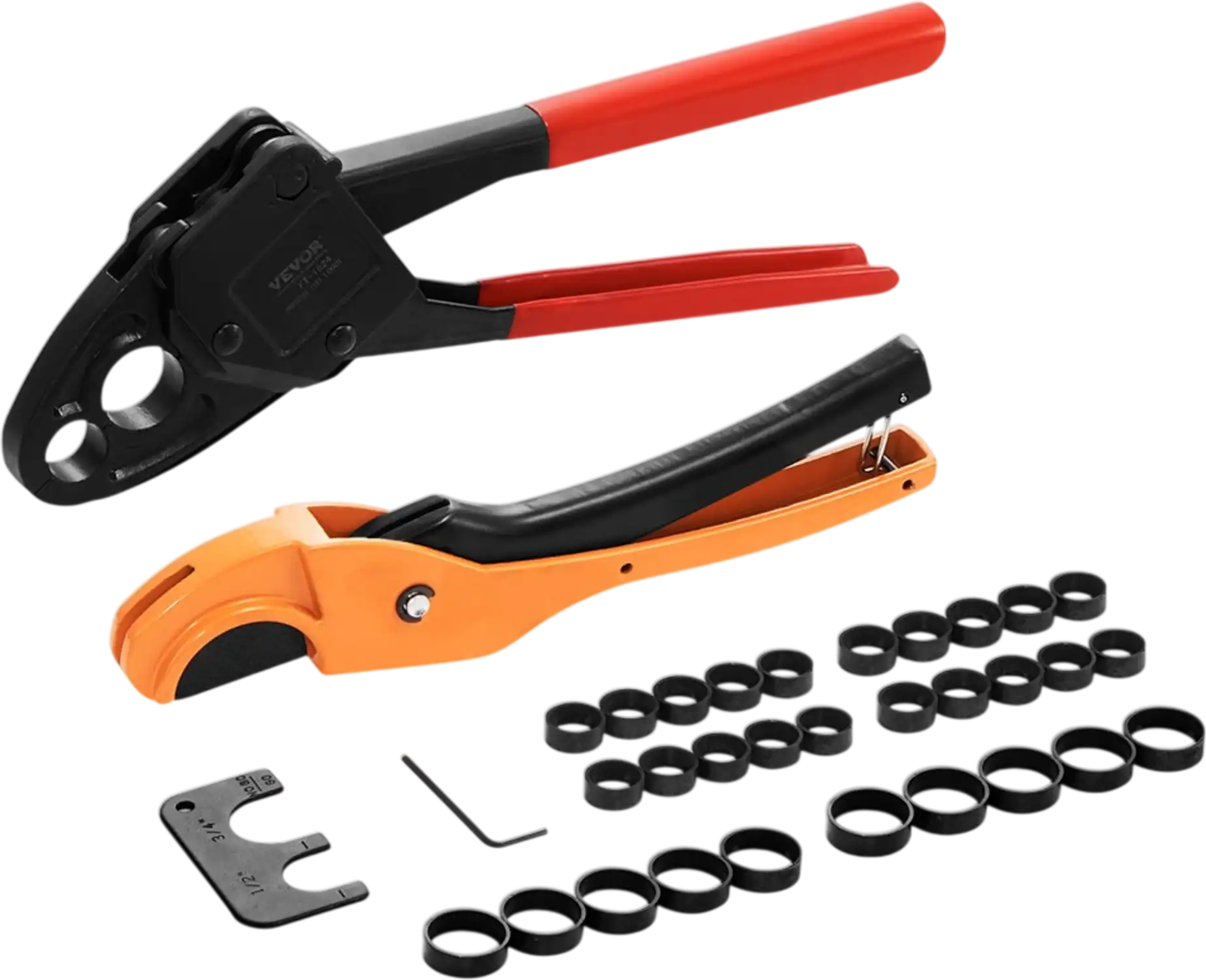 Vevor Crimping Tool Angle Dual Head PEX Pipe Kit New