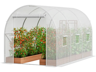 Vevor Greenhouse Walk-In Tunnel Hoop House 9.6x6.4x6.2' White New