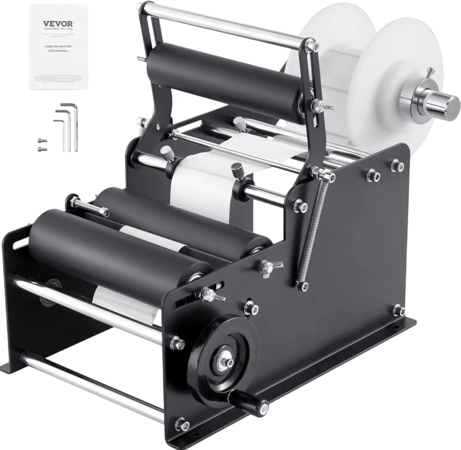 Vevor Bottle Labeling Machine Manual Round Label Applicator for 0.78-4.72