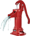 VEVOR Well Hand Pitcher Pump, 25 ft Maximum Lift, Antique Cast Iron Manual Hand Water Pump, NPT 1-1/4 in Connection, Easy Installation, Old Fashioned for Outdoor Garden, Pond, Backyard, Farm, Red