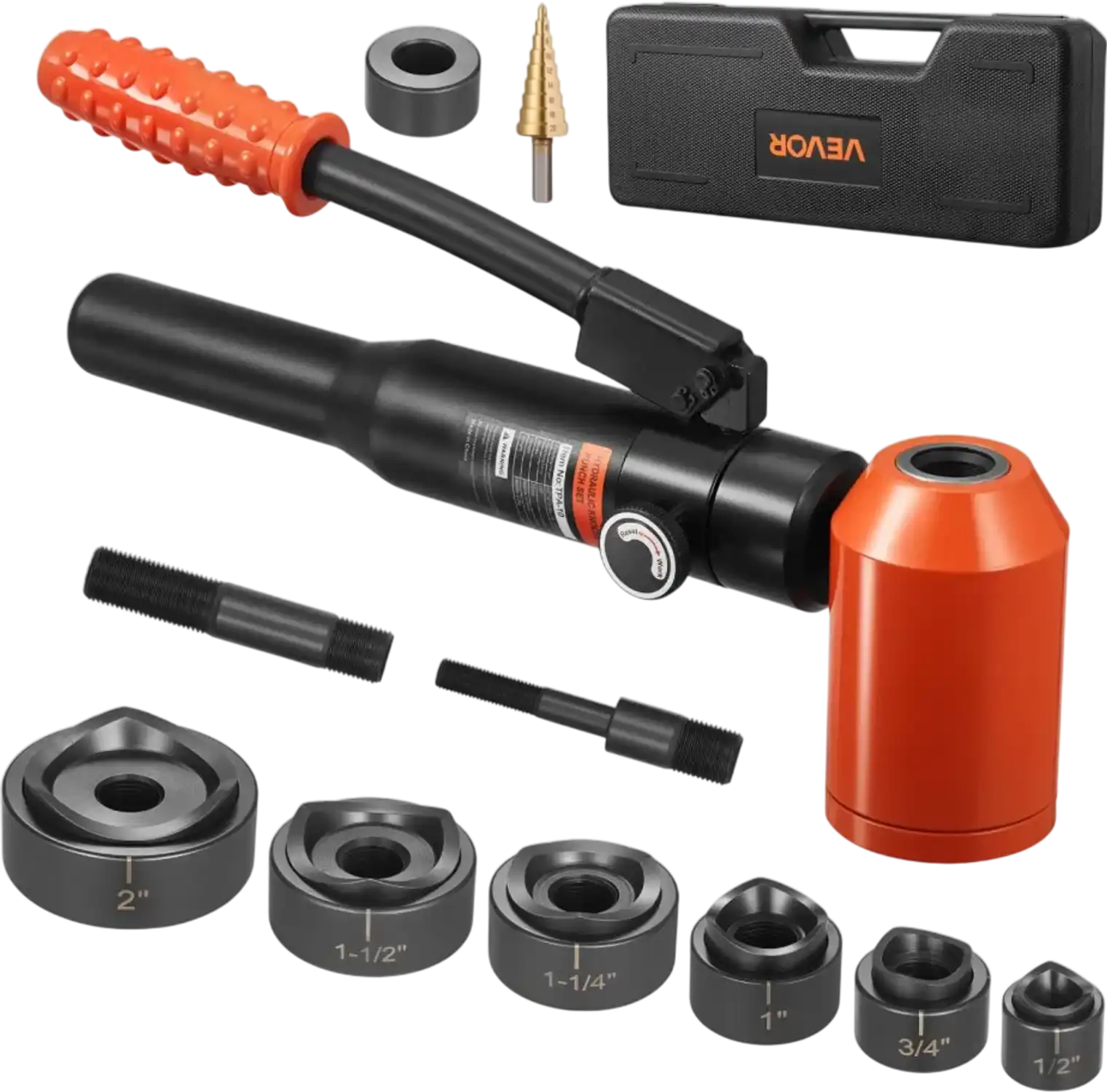 Vevor Knockout Punch Set 10 Ton Hydraulic Hole Making Tool Kit New
