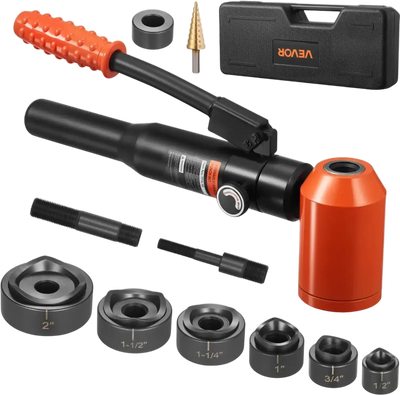 Vevor Knockout Punch Set 10 Ton Hydraulic Hole Making Tool Kit New