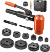 VEVOR Knockout Punch Set, 15 Ton Hydraulic Knockout Set, 1/2" to 4" KO Tool Kit Hole Making Tool, KO Tools Kit W/10 Dies for Metal Electrical Cabinets, Electrical Control Cabinets, Switch Cabinets