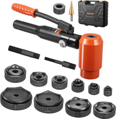 Vevor Knockout Punch Set 15 Ton Hydraulic 1/2