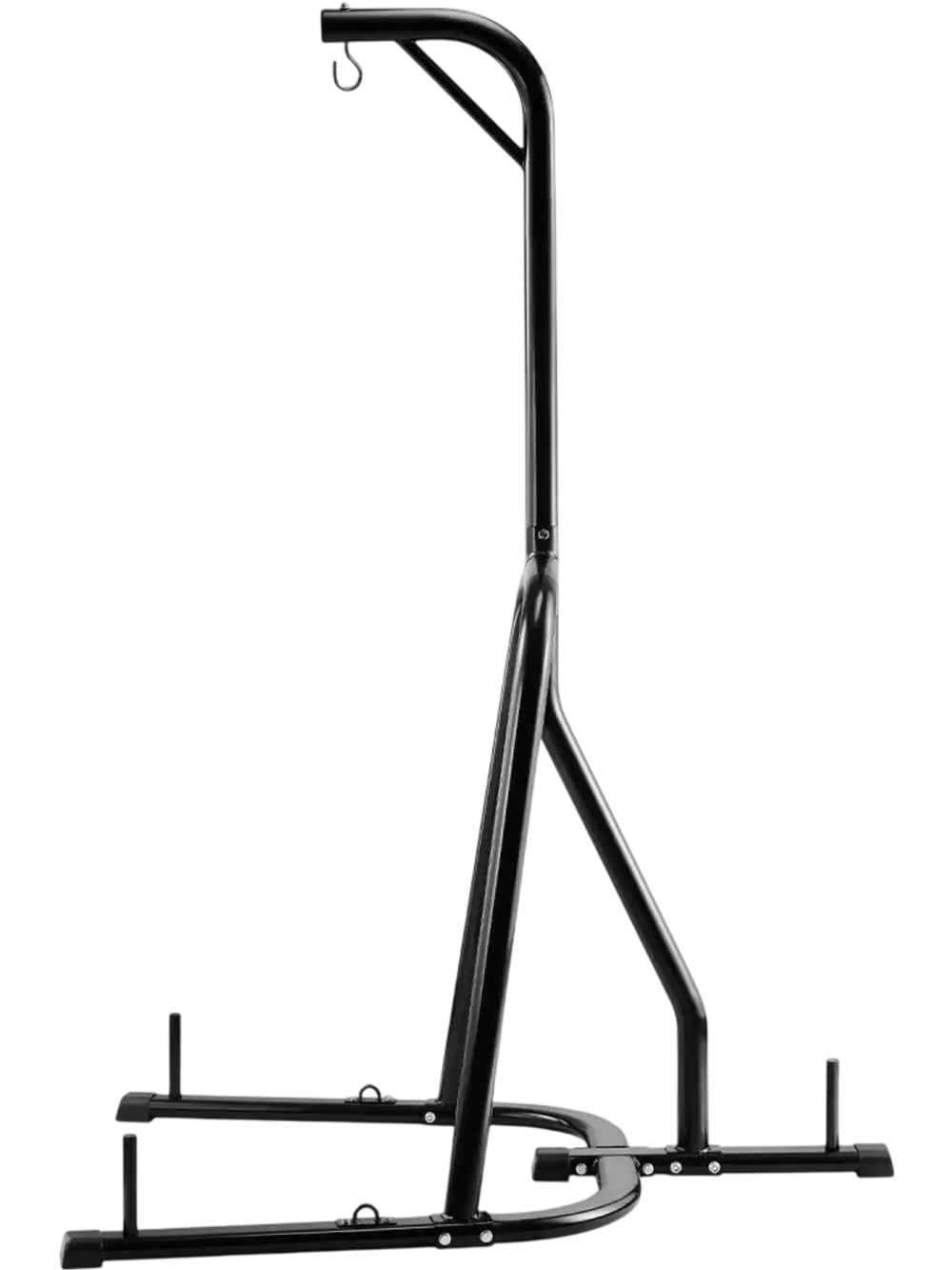 VEVOR Punching Bag Stand, Steel Heavy Duty Workout Equipment, Boxing Punching Bag Stand, Holds Up to 140 lbs, Freestanding Sandbag Rack with Weighted Base, Training Equipment for Home Gym Fitness