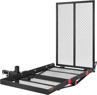 Vevor Mobility Scooter Carrier Hitch Mount Wheelchair Cargo Basket with Folding Ramp 46.1