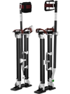 VEVOR Drywall Stilts, 24''-40'' Adjustable Aluminum Tool Stilts with Protective Knee Pads, Durable and Non-slip Work Stilts for Sheetrock Painting, Walking, Taping, Black