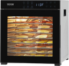 VEVOR Food Dehydrator Machine, 10 Stainless Steel Trays, 1000W Electric Food Dryer with Adjustable Temperature & 24-Hour Timer, Food-Dehydrator for Jerky, Meat, Fruit, Vegetables, Herbs, Dog Treats