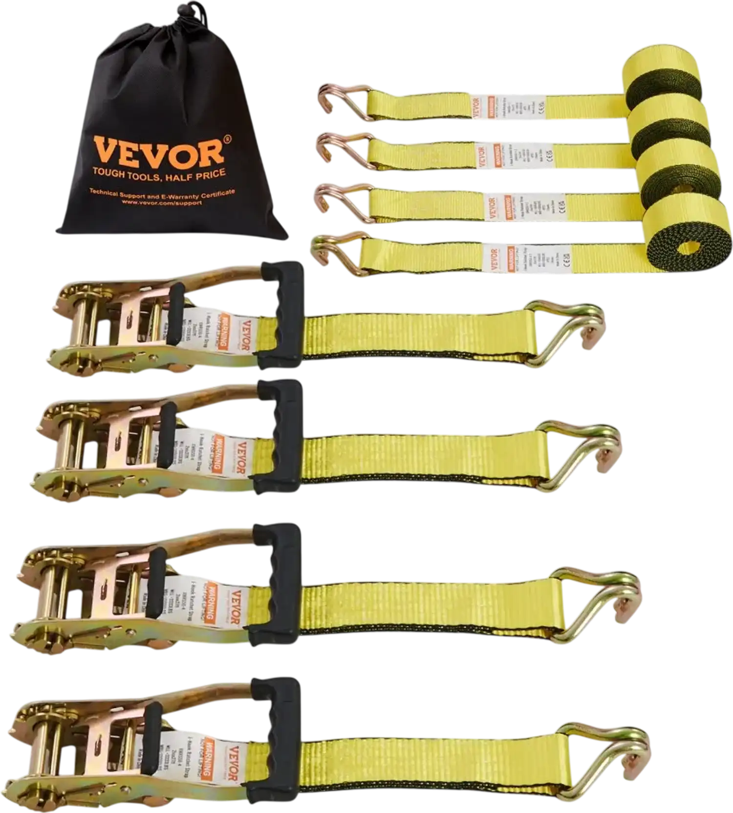 Vevor Ratchet Straps 4-Pk 2