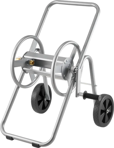 VEVOR Hose Reel Cart, Hold Up to 175 ft of 5/8’’ Hose (Hose Not Included), Garden Water Hose Carts Mobile Tools with Wheels, Heavy Duty Powder-coated Steel Outdoor Planting for Garden, Yard, Lawn
