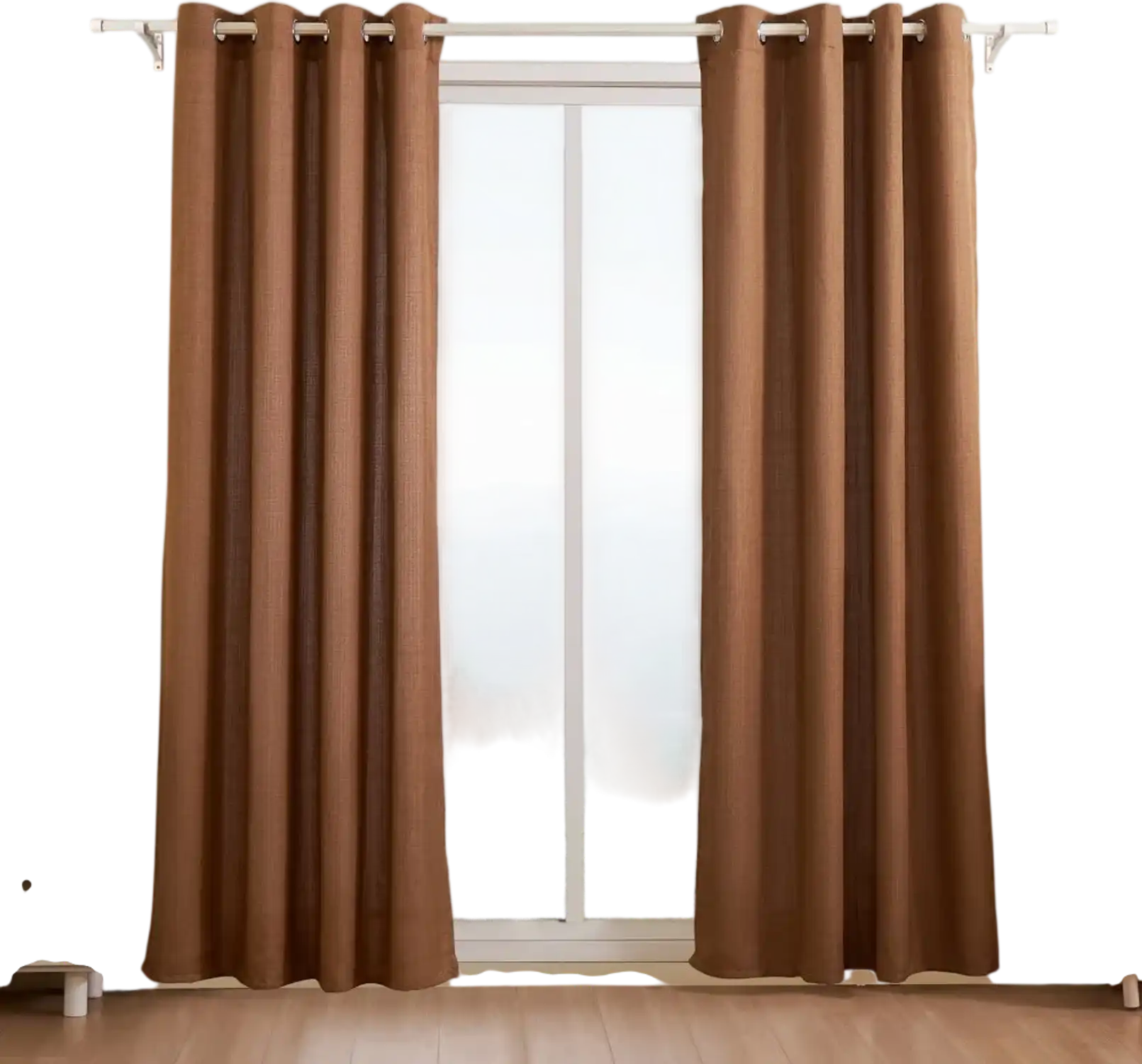 Vevor Curtains Natural Linen Light Filtering Grommet 52 x 84