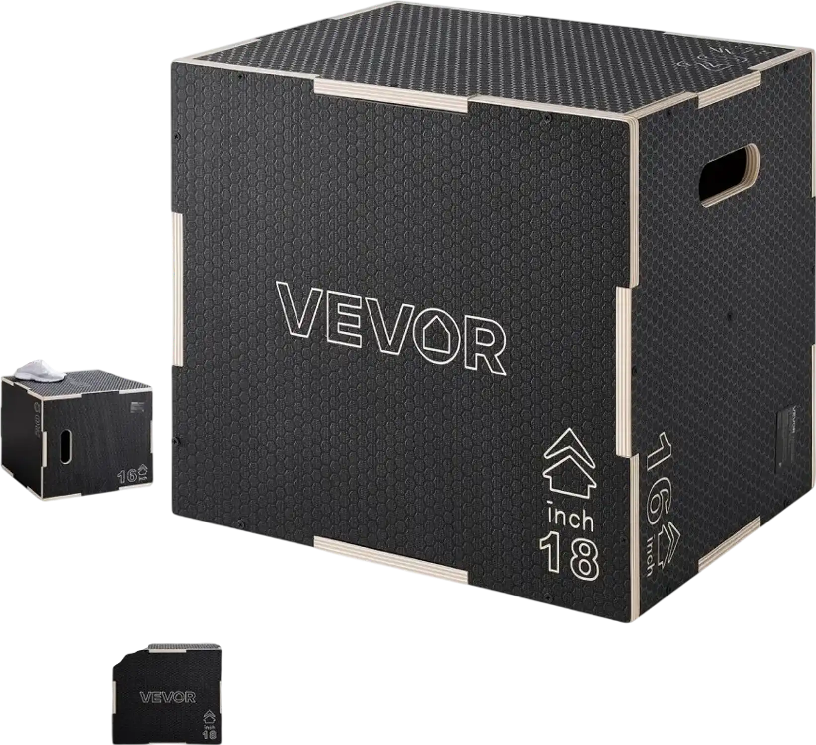 Vevor Plyo Box 3-in-1 Wooden 16/18/20