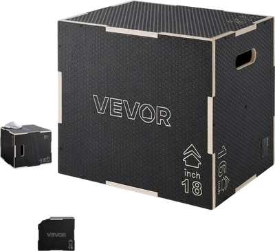 Vevor Plyo Box 3-in-1 Wooden 16/18/20