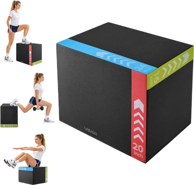 Vevor Plyo Box 3-in-1 Rebonded Foam 16/20/24