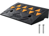 VEVOR Rubber Curb Ramp 4.25" Rise Height Sidewalk Curb Ramp, 11.8" Width 19.7" Length Driveway Ramp for Curb, 15T Heavy Duty Rubber Ramp for Forklifts, Trucks, Buses, Cars, Wheelchairs, Bikes