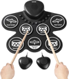VEVOR Electric Drum Set, 7 Pads, Roll-up Drum Practice Pad, Electronic Drumset with Headphone