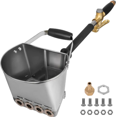 Vevor Stucco Sprayer 4 Jet Cement Mortar Hopper Gun New