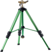 VEVOR Impact Sprinkler on Tripod Base, Heavy Duty Tripod Sprinklers with Brass Head & 3/4" Connector, 360 Degree Large Area Coverage Irrigation Sprinkler, Adjustable Heights Sprinkler for Yard Green
