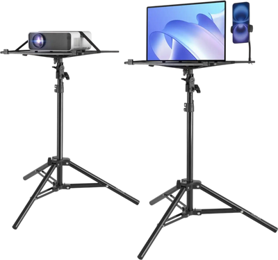 Vevor Projector Stand Adjustable Tripod with Tray & Gooseneck Phone Holder New