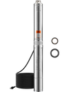 VEVOR Deep Well Submersible Pump, 1.5 HP Output Power, 115V, 31.7 GPM Flow 276 ft Head, with 32.81 ft Cord, Stainless Steel Water Pump, for Industrial, Irrigation, and Home Use, IP68 Waterproof Grade