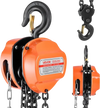 VEVOR Hand Chain Hoist, 3 Ton 6600 lbs Capacity, Manual Chain Block with Upgrade G80 Galvanized Chain, 20 ft Lifting Height, Heavy Duty Pulley Hoist for Garage Warehouse Automotive Machinery, Orange