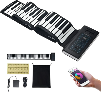 Vevor Roll-Up Piano Keyboard 88-Key Portable Electronic New