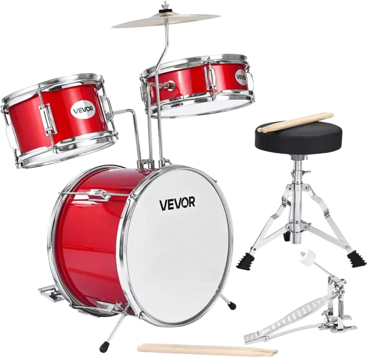 Vevor Drum Set Kids 3-Piece Junior Musical Kit 14