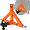 VEVOR 3 Point Trailer Hitch with 2" Receiver, 3 Pt Quick Hitch Attachment with 3 Trailer Balls, Tractor Tow Drawbar Adapter for Category 1, Kubota, Mahindra, Ford, Yanmar, John Deere, Massey Ferguson