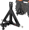 VEVOR 3 Point Trailer Hitch 2 in Receiver, 3pt Quick Hitch Attachment with 3 Trailer Balls, Tractor Tow Drawbar Adapter, Compatible with Kubota, Mahindra, Ford, Yanmar, John Deere, Massey Ferguson