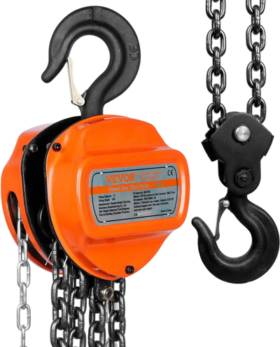 Vevor Manual Chain Hoist 2 Ton 10' 4400 lbs Capacity New