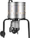 VEVOR Chicken Plucker Machine, 15.7 in Drum, 550W & 275RPM Electric Chicken Plucking Machine with 114 Soft Fingers & Transport Wheels, Stainless Steel Feather Remover for Processing 1-2 Chicks Once