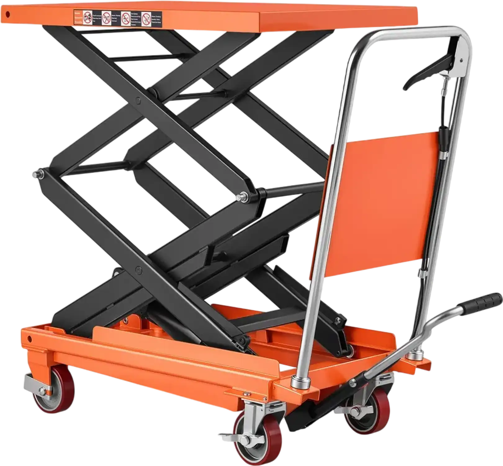 Vevor Lift Table Cart Hydraulic Double Scissor 770 lbs 50
