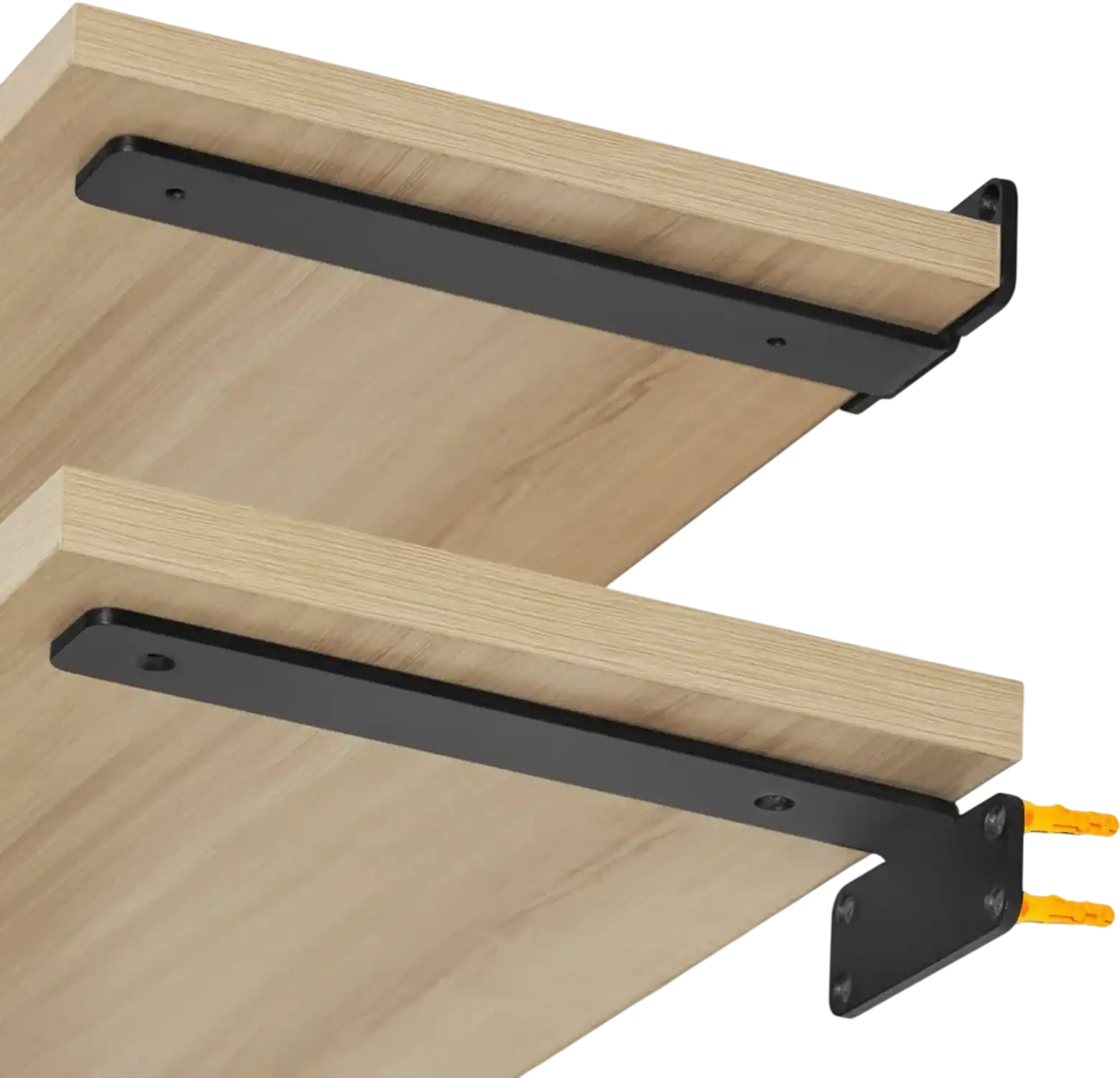 Vevor Shelf Brackets Heavy Duty Floating Matte Black 12
