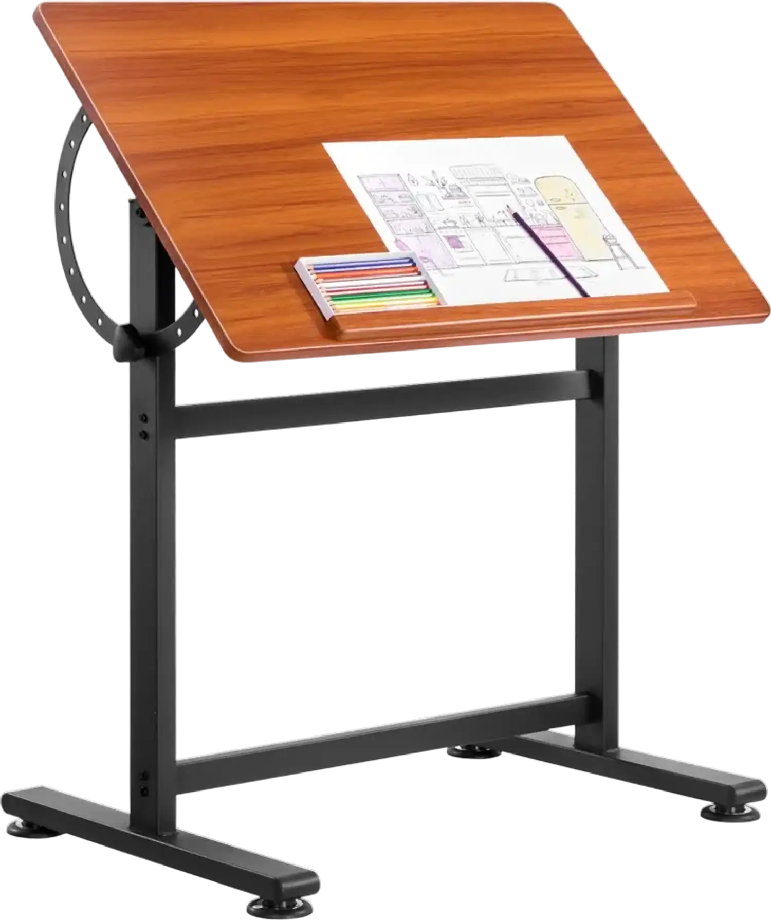 Vevor Drafting Table Adjustable 0°-90° Artist Drawing Desk New
