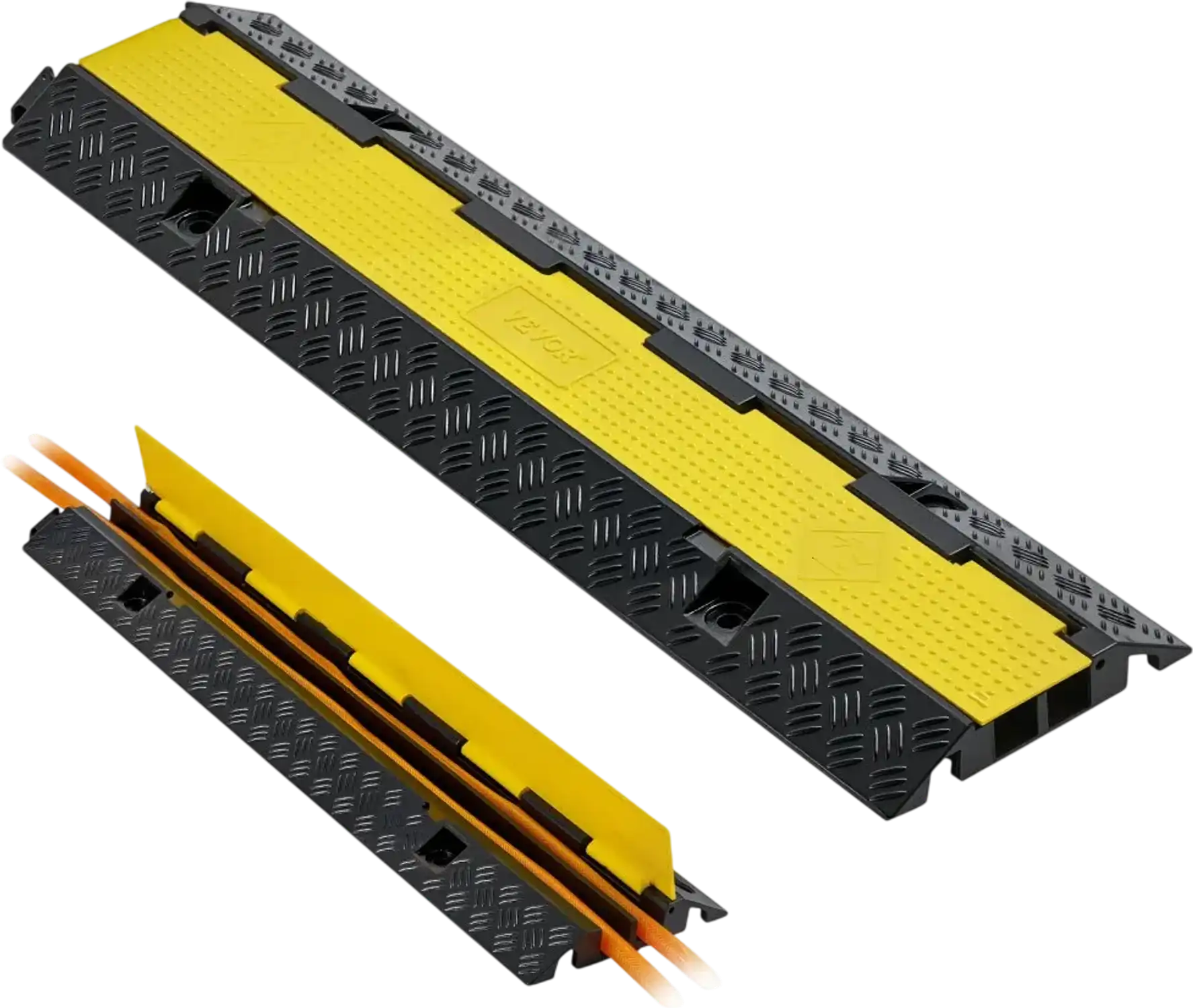 Vevor Cable Protector Ramp Heavy Duty 22,000 lbs 2-Channel 1 Pack New