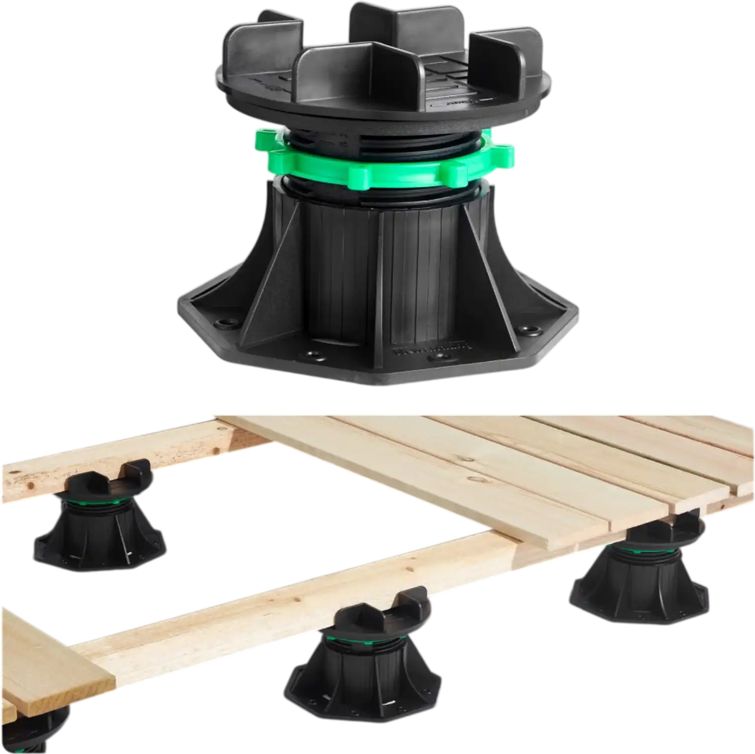 Vevor Deck Support Pedestals Adjustable 8-Pc Plastic Foundation Base Set New