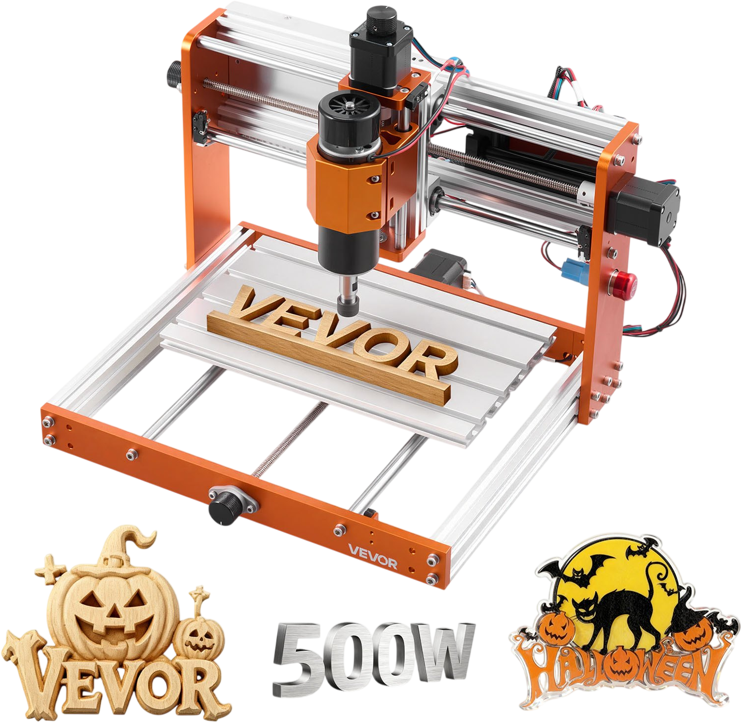 Vevor CNC Router Machine 3-Axis Wood Engraving 500W Spindle 11.8 x 7.1 in. Work Area New
